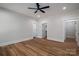 Spacious bedroom featuring wood-look floors, and multiple doors at 2572 Maiden-Salem Road Maiden Salem Rd # 4, Lincolnton, NC 28092