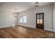 Bright dining room with hardwood floors and an elegant chandelier at 2572 Maiden-Salem Road Maiden Salem Rd # 4, Lincolnton, NC 28092