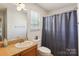 Small bathroom with shower/tub combo and granite vanity at 2943 Tallgrass Blf, Rock Hill, SC 29732