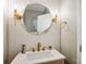 Modern bathroom with a contemporary vanity and gold accents at 2943 Tallgrass Blf, Rock Hill, SC 29732