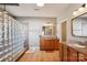 Elegant bathroom with double vanity and glass block shower at 2943 Tallgrass Blf, Rock Hill, SC 29732