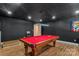 Basement game room features a pool table and contemporary decor at 2943 Tallgrass Blf, Rock Hill, SC 29732