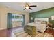 Main bedroom featuring a king-size bed and ceiling fan at 2943 Tallgrass Blf, Rock Hill, SC 29732