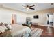 Large main bedroom with ample space and built-in TV at 2943 Tallgrass Blf, Rock Hill, SC 29732