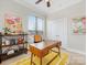 Sunlit home office with ample natural light and built-in shelving at 3551 Spencer St, Charlotte, NC 28205