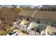 Aerial view of townhouses with private yards at 4126 Walker Rd, Charlotte, NC 28211