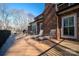 Deck with lounge chairs and view of woods at 517 Stuart Ridge None, Cramerton, NC 28032