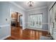 Bright dining room with hardwood floors and view to backyard at 517 Stuart Ridge None, Cramerton, NC 28032