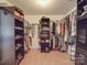 Large walk-in closet with ample shelving and hanging space at 5229 Mt Holly Huntersville Rd, Charlotte, NC 28216