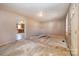 Open living room with view into kitchen area at 6208 Karenstone Dr, Charlotte, NC 28215