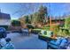 Relaxing backyard patio with seating area and string lights at 626 Lorain Nw Ave, Concord, NC 28027