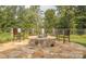 Charming stone fire pit with comfortable seating for outdoor gatherings at 925 Gray Hook Dr, Fort Mill, SC 29708