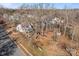 Aerial view showing house and backyard at 9600 Kayce Ln, Charlotte, NC 28213