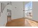 Spacious dining area with hardwood floors and large windows at 9600 Kayce Ln, Charlotte, NC 28213