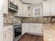 Modern kitchen with granite countertops and stylish backsplash at 1317 Downs Ave, Charlotte, NC 28205