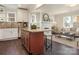 Modern kitchen with granite island and stainless steel appliances at 1317 Downs Ave, Charlotte, NC 28205