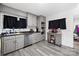Kitchen with gray cabinets, stainless steel appliances, and a kitchen island at 1449 Cherryville Rd, Shelby, NC 28150