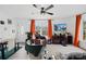 Bright living room featuring wood-look floors and a cozy seating area at 1449 Cherryville Rd, Shelby, NC 28150