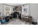 Home office space with a desk, shelving, and a cat tree at 1449 Cherryville Rd, Shelby, NC 28150