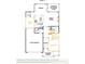 Open-concept first floor featuring a kitchen, great room, dining area, a home gym, and access to the two-car garage at 15004 Brownleigh Ln, Huntersville, NC 28078