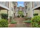 Inviting courtyard with benches and landscaping at 1733-C Matheson Ave, Charlotte, NC 28205