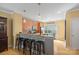 Eat-in kitchen with granite countertops and breakfast bar at 1733-C Matheson Ave, Charlotte, NC 28205