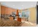 Galley-style kitchen with granite countertops and stainless steel appliances at 1733-C Matheson Ave, Charlotte, NC 28205
