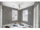 Bedroom with black and white striped walls and tile flooring at 1749 Ridgefield Ct, Rock Hill, SC 29732