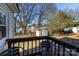 View from deck showcases backyard and storage shed at 298 Misenheimer Nw Dr, Concord, NC 28025