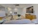 Cozy living room features a comfortable sofa, a large flat-screen TV, and stylish decor at 45528 Misty Bluff Dr, Charlotte, NC 28278