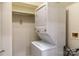 Stacked washer and dryer in a convenient closet at 5601 Fairview Rd # 22, Charlotte, NC 28209