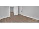 Simple bedroom with gray walls and wood-look flooring at 611 Clarinda St, Rock Hill, SC 29730