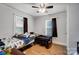 Bedroom with two twin beds and hardwood floors at 621 Flint St, Rock Hill, SC 29730
