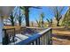 Deck overlooking the backyard with wooden fence at 830 Richard Ave, Kannapolis, NC 28081