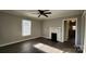 Living room with hardwood floors and a fireplace at 830 Richard Ave, Kannapolis, NC 28081