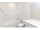 Bathroom with tub, shower, and vanity at 100 Linestowe Dr, Belmont, NC 28012