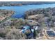 Aerial view of community pool and clubhouse near the lake at 12 Woodvine Ln, Clover, SC 29710