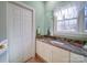 Bathroom with granite countertop and updated vanity at 12 Woodvine Ln, Clover, SC 29710