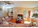 Spacious living room with fireplace and built-in shelving at 12 Woodvine Ln, Clover, SC 29710