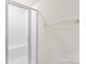 Modern shower with built-in seat at 1304 Queen Lyon Ct, Charlotte, NC 28205