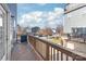 Private deck overlooking community and parking area at 1304 Queen Lyon Ct, Charlotte, NC 28205