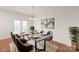 Dining room with concrete table and access to deck at 1304 Queen Lyon Ct, Charlotte, NC 28205