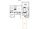 Floor plan showcasing the second story with bedrooms, bathrooms, laundry, loft and bonus room at 13944 Roosevelt Grove Dr, Huntersville, NC 28078