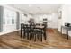 Dining area with kitchen views, dark wood table and black chairs at 1417 Turkey Roost Rd # 69, Fort Mill, SC 29715