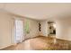 Living room with hardwood floors and access to the backyard at 2101 Englewood St, Kannapolis, NC 28083