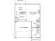 First floor plan showing kitchen, dining area, Gathering room, and two-car garage at 2128 Clapham Ct, Charlotte, NC 28215