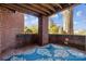 Brick patio with covered area and rug at 2719 Selwyn Ave # 7, Charlotte, NC 28209