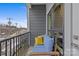 Relaxing balcony boasting city views and comfortable seating at 3630 N Davidson St # 2210, Charlotte, NC 28205