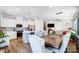 Spacious dining area with ample seating, flowing to the kitchen and living room for easy entertaining at 4512 Iron Oak Ln, Charlotte, NC 28269