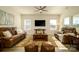 Relaxing living room with comfortable seating and hardwood floors at 6420 Barcelona Way, Charlotte, NC 28214